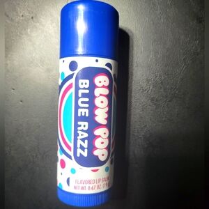 Lip balm- flavor blue razz.